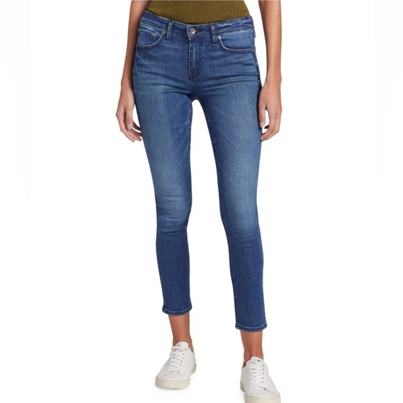 Rag & Bone Cate Mid Rise Ankle Skinny Jeans Blue Classic...